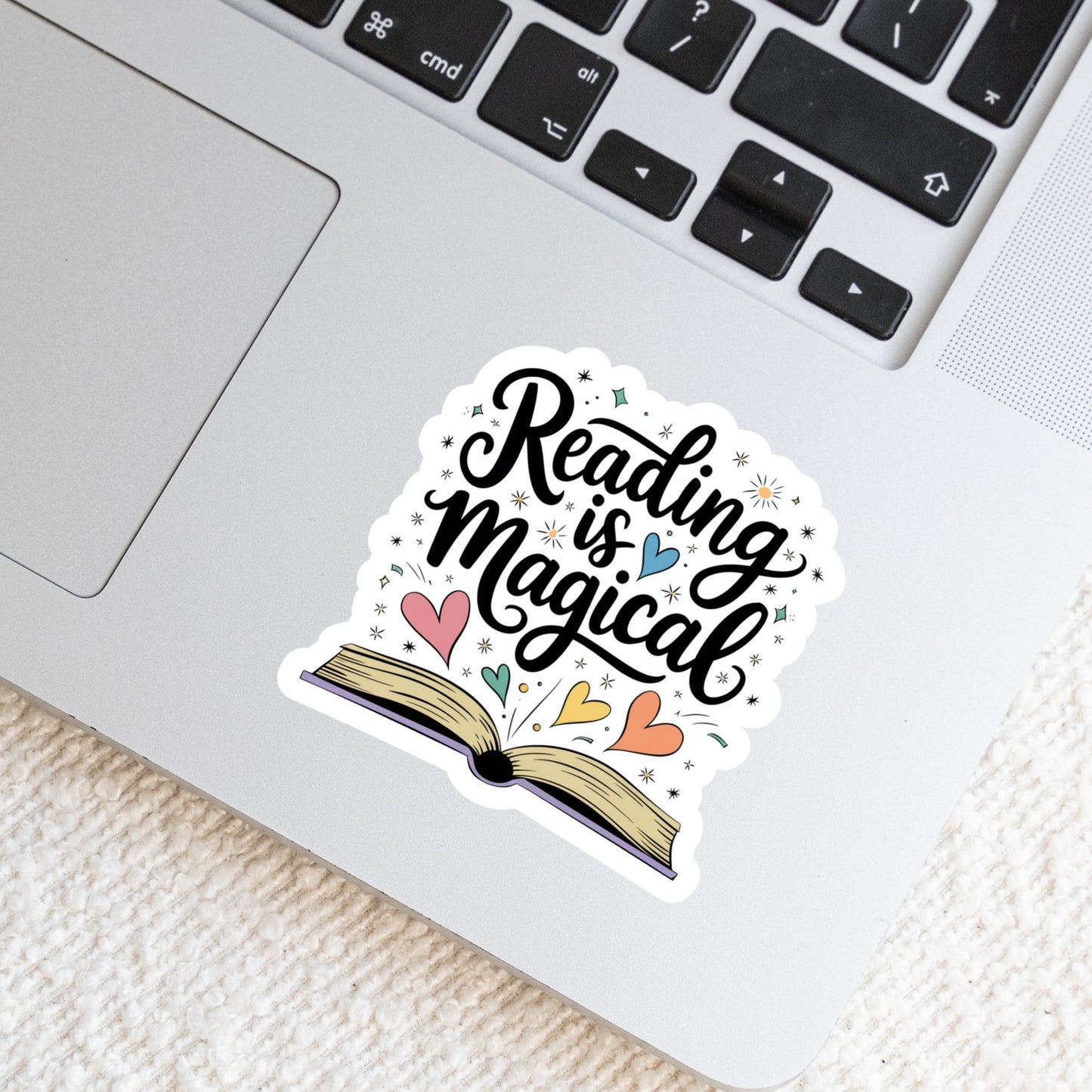 Reading is Magical – 3" Waterproof Bookish Sticker with Holo Overlay – Reading, Books, Reader Gift, Book Lover