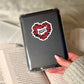 Hopeless Romantic Romance Reader – 3" Waterproof Bookish Sticker with Holo Overlay – Reading, Books, Reader Gift, Book Lover