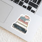 I'd Rather Stay Home and Read Book Stack Sticker – 3" Waterproof Bookish Sticker with Holo Overlay – Reading, Books, Reader Gift, Book Lover