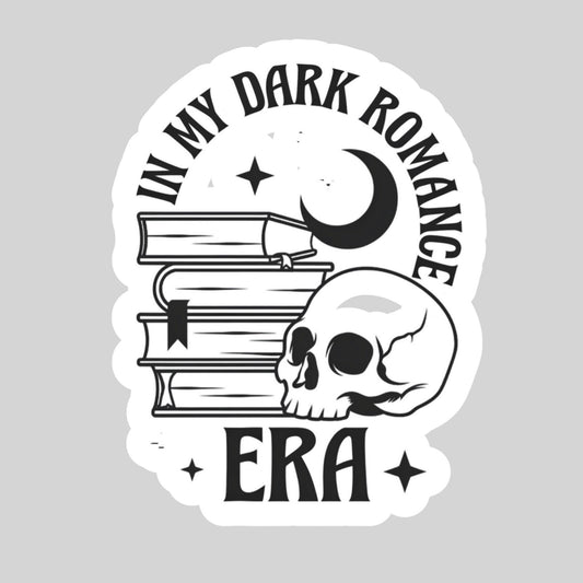 In My Dark Romance Era Book Reading Sticker – 3" Waterproof Bookish Sticker with Holo Overlay – Reading, Books, Reader Gift, Book Lover