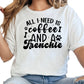 All I Need Is Coffee and a Frenchie Shirt, French Bulldog Dog Mom Tee, Coffee Lover Gift, Cute Dog Graphic Shirt, Pet Owner T-Shirt