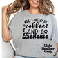 All I Need Is Coffee and a Frenchie Shirt, French Bulldog Dog Mom Tee, Coffee Lover Gift, Cute Dog Graphic Shirt, Pet Owner T-Shirt