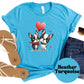 French Bulldog Couple Shirt, Cute Frenchie Love Heart Tee, Dog Lover Gift, Valentine’s Day Shirt, Unisex Pet Owner T-Shirt