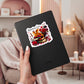 Romantasy Lover Dragon Book Reader Sticker – 3" Waterproof Bookish Sticker with Holo Overlay – Reading, Books, Reader Gift, Book Lover, Bookstore Merch