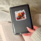 Romantasy Lover Dragon Book Reader Sticker – 3" Waterproof Bookish Sticker with Holo Overlay – Reading, Books, Reader Gift, Book Lover, Bookstore Merch