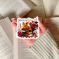 Romantasy Lover Dragon Book Reader Sticker – 3" Waterproof Bookish Sticker with Holo Overlay – Reading, Books, Reader Gift, Book Lover, Bookstore Merch