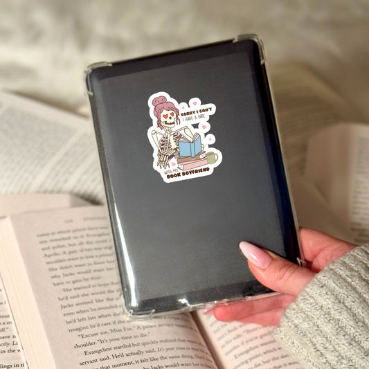 Sorry I Hate Date Book Boyfriends Book Reader Sticker – 3" Waterproof Bookish Sticker with Holo Overlay – Reading, Books, Reader Gift, Book Lover, Bookstore Merch