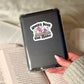 Spooky Book Club Member Ghosts Book Reader Sticker – 3" Waterproof Bookish Sticker with Holo Overlay – Reading, Books, Reader Gift, Book Lover, Bookstore Merch