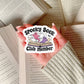 Spooky Book Club Member Ghosts Book Reader Sticker – 3" Waterproof Bookish Sticker with Holo Overlay – Reading, Books, Reader Gift, Book Lover, Bookstore Merch