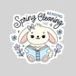 Spring Reading Book Reader Sticker – 3" Waterproof Bookish Sticker with Holo Overlay – Reading, Books, Reader Gift, Book Lover, Bookstore Merch