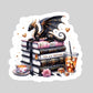 Tea and Dragons Romantasy Book Reader Sticker – 3" Waterproof Bookish Sticker with Holo Overlay – Reading, Books, Reader Gift, Book Lover, Bookstore Merch