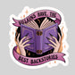 Villains Have the Best Backstories Book Reader Sticker – 3" Waterproof Bookish Sticker with Holo Overlay – Reading, Books, Reader Gift, Book Lover, Bookstore Merch