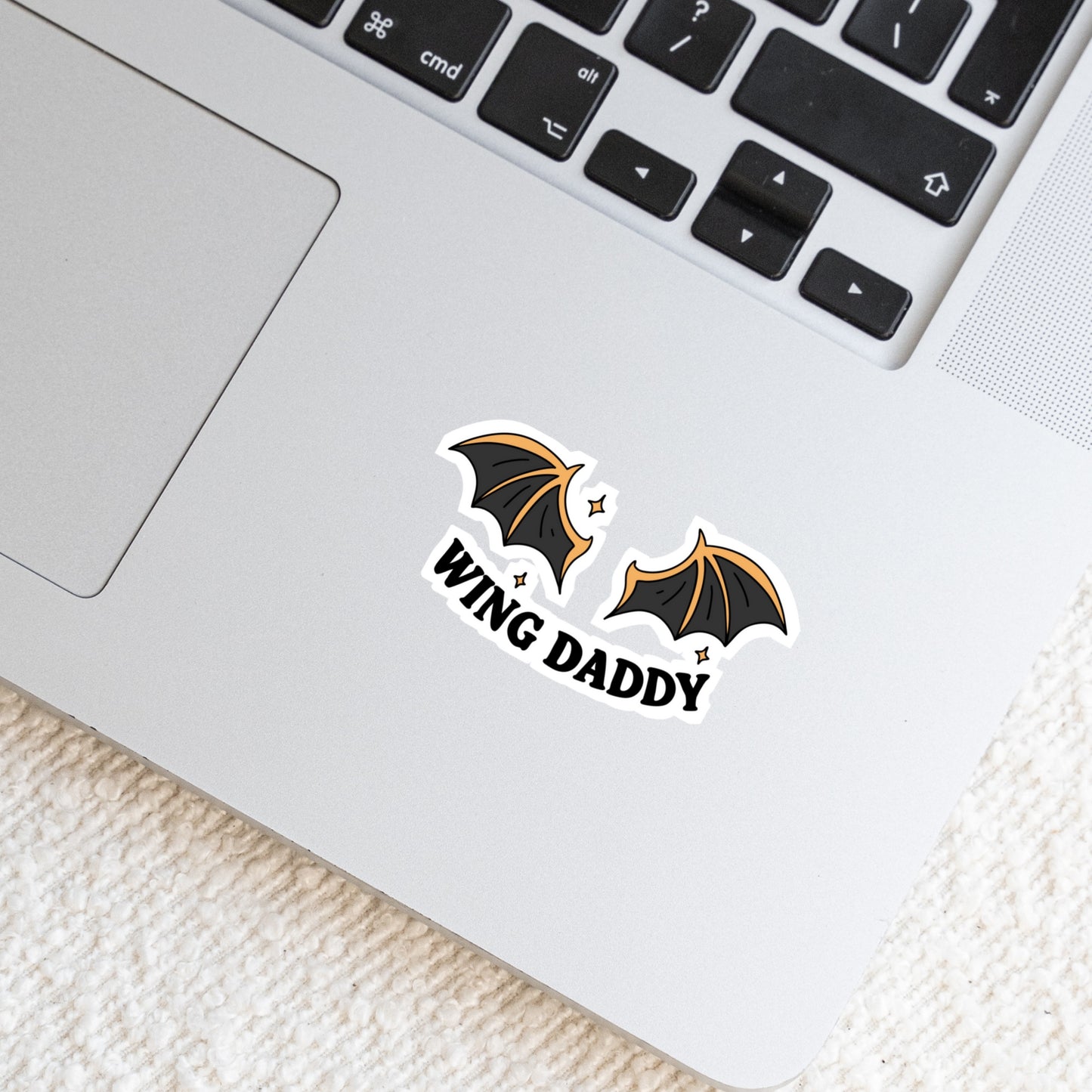 Wing Daddy ROmantasy Book Reader Sticker – 3" Waterproof Bookish Sticker with Holo Overlay – Reading, Books, Reader Gift, Book Lover, Bookstore Merch