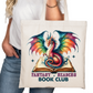 Fantasy Readers Book CLub Bookish Tote Bag – Reading Tote for Book Lovers – Book Reader Bag - Romance Reader Tote - Book Store Merchandise