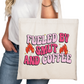 Fueled by Smut and Coffee Bookish Tote Bag – Reading Tote for Book Lovers – Book Reader Bag - Romance Reader Tote - Book Store Merchandise