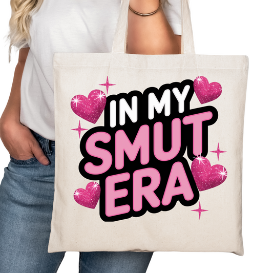 In My Smut Era Bookish Tote Bag – Reading Tote for Book Lovers – Book Reader Bag - Romance Reader Tote - Book Store Merchandise