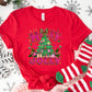 Christmas Shirt: Holly Jolly – Pink Leopard Tree Holiday Tee or Sweatshirt