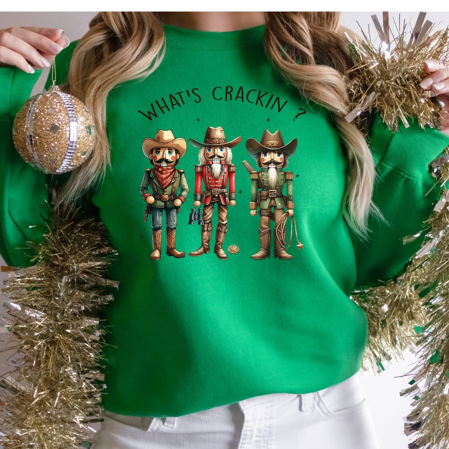 Christmas Shirt: What’s Crackin’? – Cowboy Nutcracker Holiday Tee or Sweatshirt