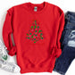 Christmas Shirt: Merry & Bright – Floral Tree Holiday Tee or Sweatshirt