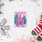 Christmas Shirt: O Come Let Us Adore Him – Pink Church Christian Tee or Sweatshirt