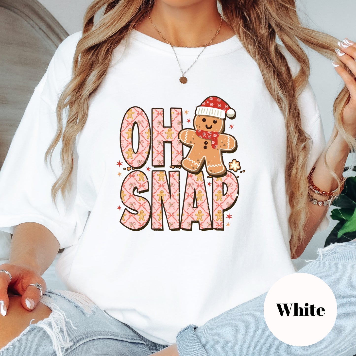 Christmas Shirt: Oh Snap – Funny Gingerbread Holiday Tee or Sweatshirt