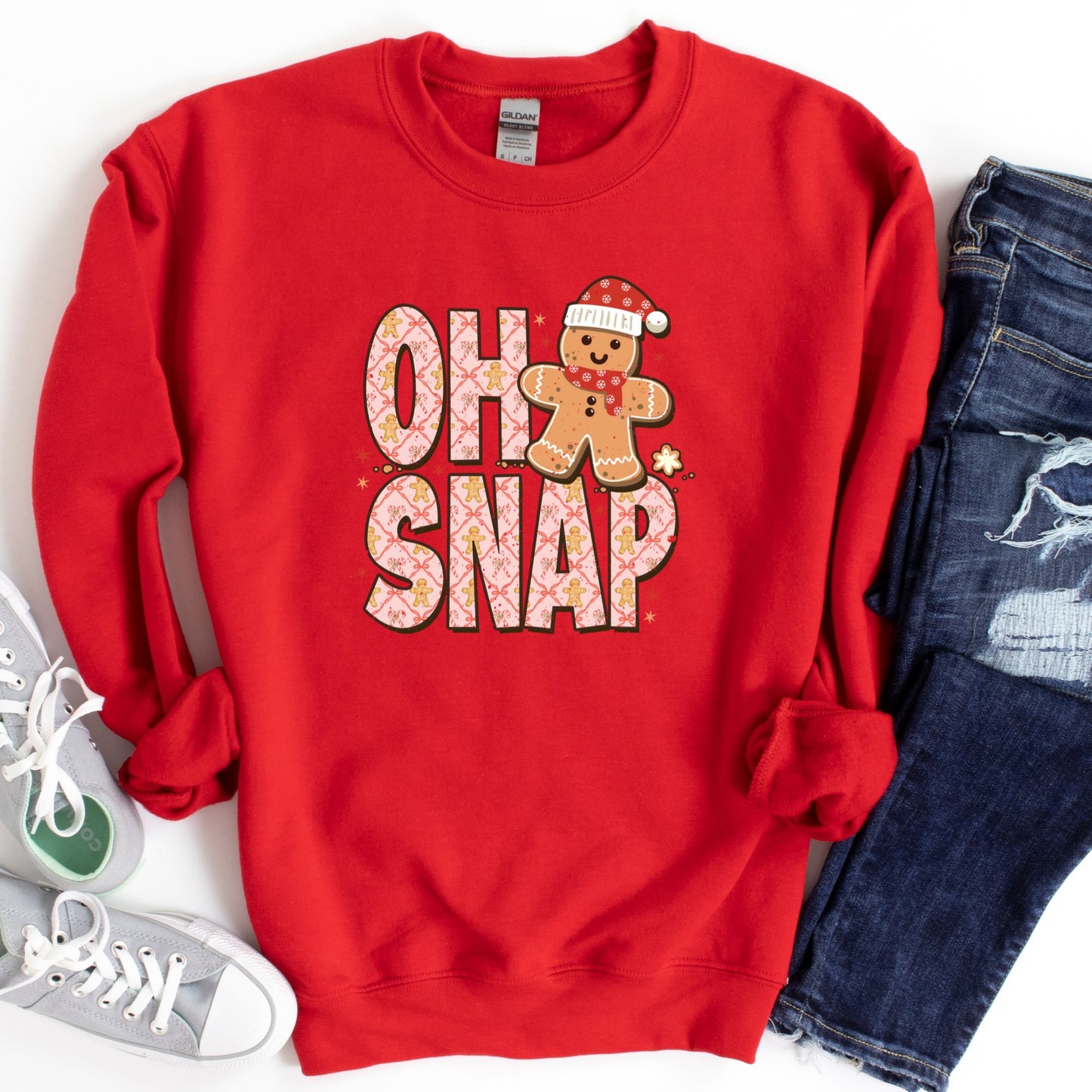 Christmas Shirt: Oh Snap – Funny Gingerbread Holiday Tee or Sweatshirt