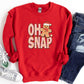 Christmas Shirt: Oh Snap – Funny Gingerbread Holiday Tee or Sweatshirt