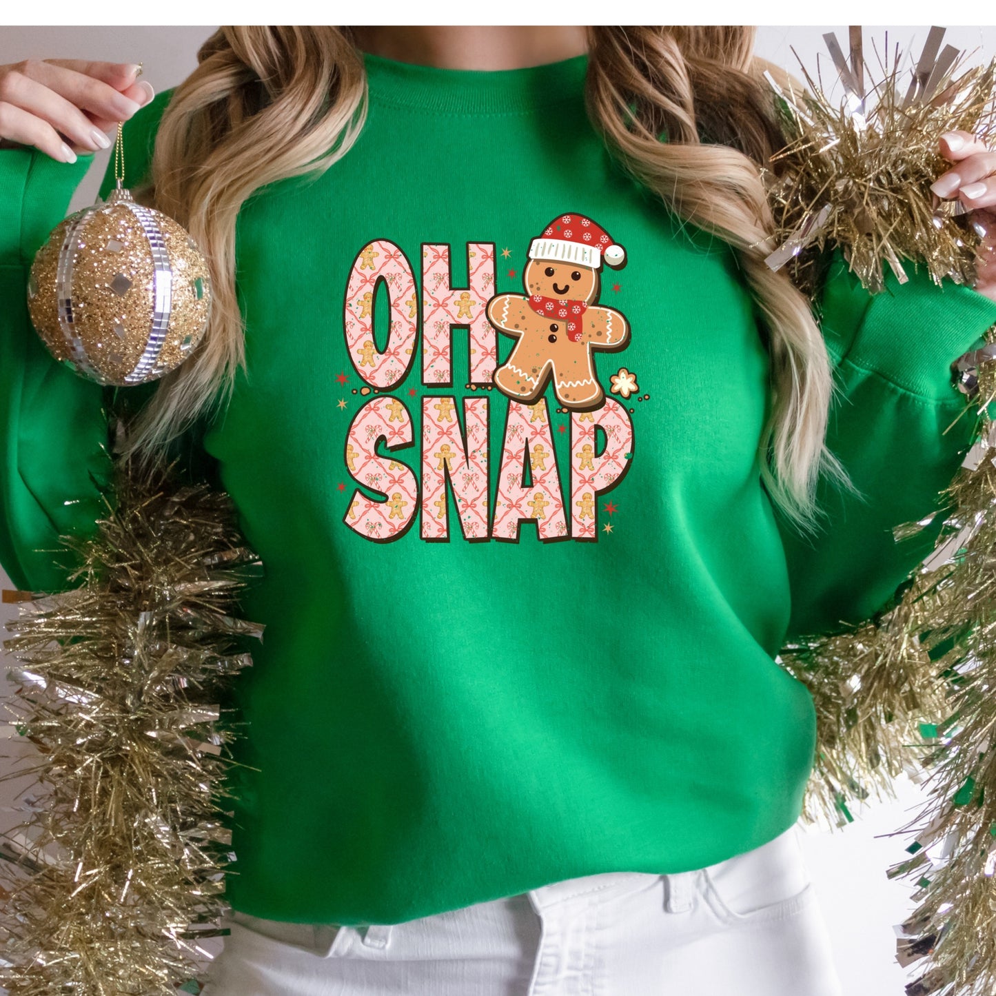 Christmas Shirt: Oh Snap – Funny Gingerbread Holiday Tee or Sweatshirt