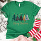 Christmas Shirt: Merry Christmas – Modern Blue and Gold Holiday Tee or Sweatshirt