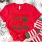 Dreaming of a Wine Christmas Shirt or Sweatshirt: Funny Holiday Wine Lover Top, Multiple Colors, S-4XL