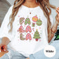 Fa La La La Shirt or Sweatshirt: Cute Pastel Christmas Top, Multiple Colors, S-4XL