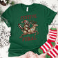 Festive But Feral Shirt or Sweatshirt: Funny Raccoon Christmas Top, Multiple Colors, S-4XL