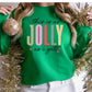 Jolly Christmas Shirt or Sweatshirt – Funny Holiday Top – S-4XL Plus Size – Multiple Colors