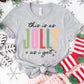 Jolly Christmas Shirt or Sweatshirt – Funny Holiday Top – S-4XL Plus Size – Multiple Colors