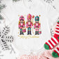 Nutcracker Christmas Shirt or Sweatshirt – Pink Glitter Holiday Top – S-4XL Plus Size – Multiple Colors
