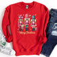 Nutcracker Christmas Shirt or Sweatshirt – Pink Glitter Holiday Top – S-4XL Plus Size – Multiple Colors