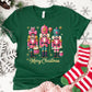 Nutcracker Christmas Shirt or Sweatshirt – Pink Glitter Holiday Top – S-4XL Plus Size – Multiple Colors