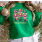 Nutcracker Christmas Shirt or Sweatshirt – Pink Glitter Holiday Top – S-4XL Plus Size – Multiple Colors