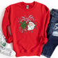 Ho Ho Ho Santa Shirt or Sweatshirt – Coquette Bow Retro Christmas Top – S-4XL Plus Size – Multiple Colors