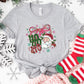 Ho Ho Ho Santa Shirt or Sweatshirt – Coquette Bow Retro Christmas Top – S-4XL Plus Size – Multiple Colors