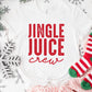 Jingle Juice Crew Shirt or Sweatshirt – Funny Holiday Top – S-4XL Plus Size – Multiple Colors