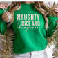Naughty Nice and Hungover Shirt or Sweatshirt – Funny Holiday Top S-4XL Plus Size – Multiple Colors