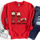Drink Drank Drunk Shirt or Sweatshirt – Funny Christmas Wine Top S-4XL Plus Size – Multiple Colors