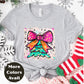 Bright Bow Christmas Tree Shirt – Neon Holiday Tee S-4XL – Colorful Festive Christmas Top – Funky Tree Shirt – Multiple Colors