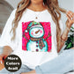 Whimsical Snowman Christmas Shirt – Cute Holiday Tee S-4XL – Colorful Winter Snowman Top – Cheerful Christmas Shirt – More Colors Available