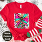Bright Bow Christmas Tree Shirt or Sweatshirt – Colorful Neon Holiday Top S-4XL Plus Size – Festive Christmas Tee