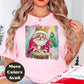 Santa Kneeling at Manger Shirt or Sweatshirt – Colorful Christmas Top S-4XL Plus Size – Santa & Nativity Tee – Holiday Christian Gift