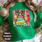 Rainbow Christmas Tree Shirt or Sweatshirt – Colorful Holiday Top S-4XL Plus Size – Whimsical Bow Tree – Bright Festive Tee