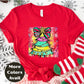 Rainbow Christmas Tree Shirt or Sweatshirt – Colorful Holiday Top S-4XL Plus Size – Whimsical Bow Tree – Bright Festive Tee