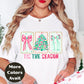 'Tis the Season Shirt or Sweatshirt – Pastel Christmas Top S-4XL Plus Size – Pink & Mint Bows, Holiday Tree – Festive Retro Tee